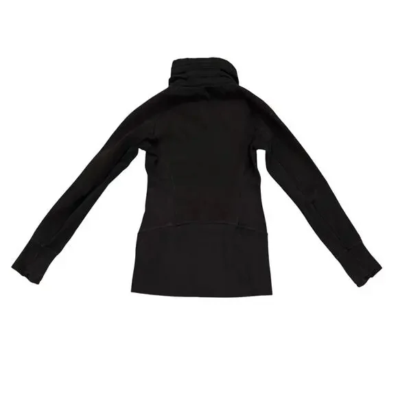 Lululemon Black Funnel Neck Full Zip Jacket Size 4 - Picture 2 of 10